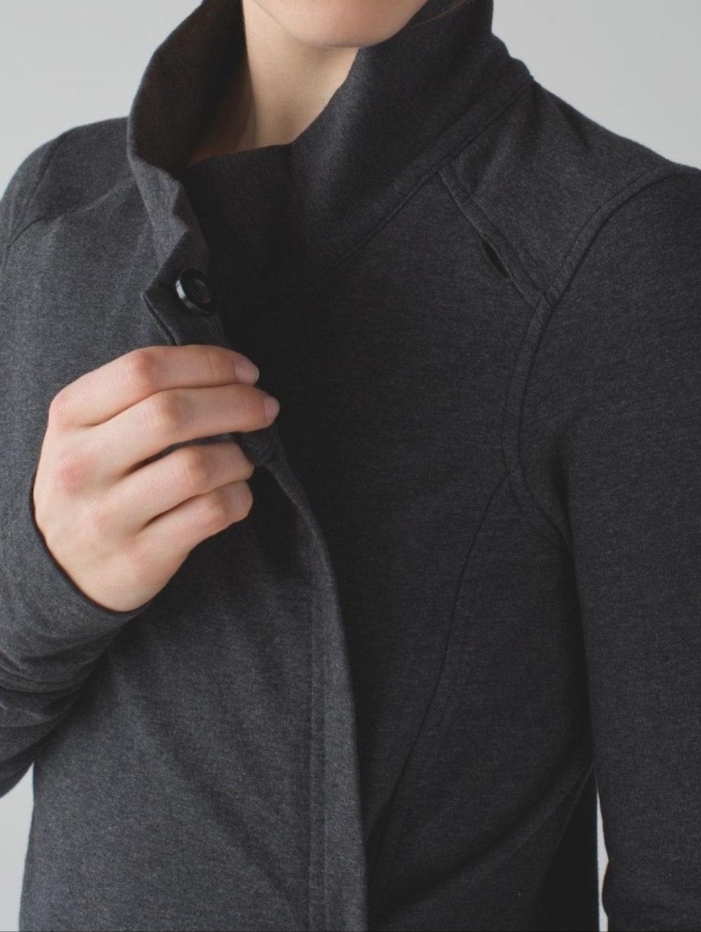 Lululemon Coast Wrap II - Heathered Black - Picture 3 of 12